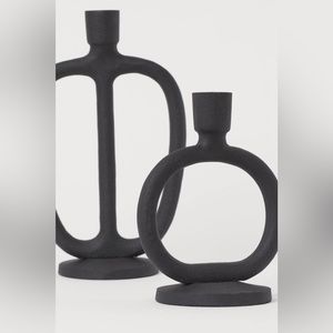 H&M Short and tall metal candlestick